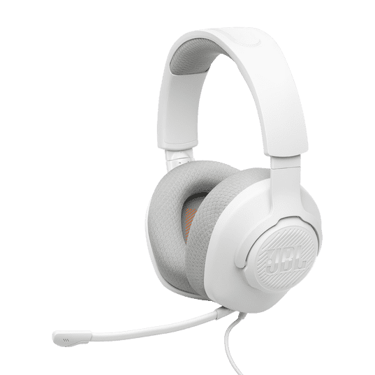 JBL Quantum 100M2 slušalke, žične, bele (JBLQTUM100M2WHT)