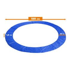 Aga Pokrivalo za vzmeti za trampolin 150 cm Modra