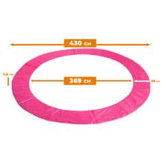 Aga Pokrivalo za vzmeti za trampolin 430 cm Roza