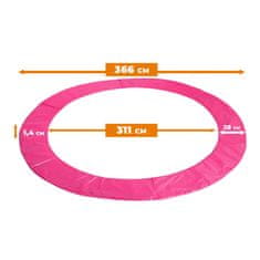 Aga Pokrivalo za vzmeti za trampolin EXCLUSIVE 366 cm Roza