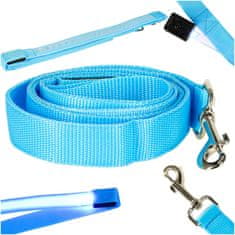 Ikonka Aga LED Svetleči povodec 120cm Modra