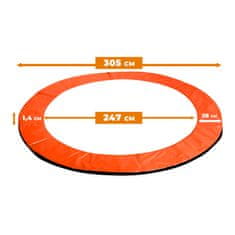 Aga Pokrivalo za vzmeti na trampolinu SPORT EXCLUSIVE 305 cm Oranžna