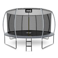 Aga SPORT EXCLUSIVE Trampolin 366 cm Siva + zaščitna mreža + lestev