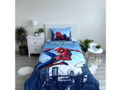 MARVEL COMICS MARVEL Spider-Man Modra otroška posteljnina, za dečka, zadrga, bombaž 140x200cm OEKO-TEX