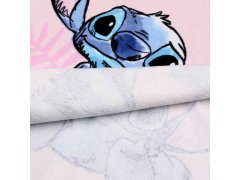 Disney DISNEY Stitch Otroška brisača, pončo s kapuco za deklice, bombaž 50x115 cm OEKO-TEX 