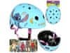 DISNEY Stitch Modra kolesarska čelada za otroke, lahka, nastavljiva 52-56 cm 