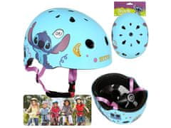 Disney DISNEY Stitch Modra kolesarska čelada za otroke, lahka, nastavljiva 52-56 cm 