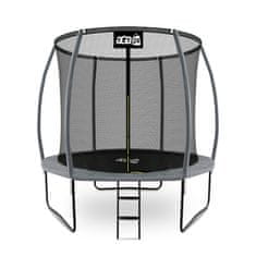 Aga SPORT EXCLUSIVE Trampolin 250 cm Siva + zaščitna mreža + lestev