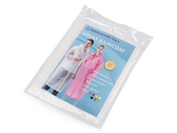 Dežni plašč za odrasle, trden - bel