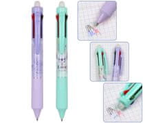 Disney DISNEY Stitch Pisalo 4v1, izbrisljivo z radirko, avtomatsko gel pisalo, izbrisljivo, šolsko 0,5 mm 