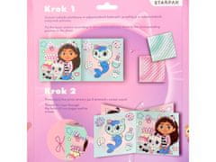 DreamWorks Gabijina mačja hišica Kreativni set, knjiga mozaikov, 600 nalepk iz pene 