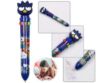 HELLO KITTY Hello Kitty Badtz-Maru Večbarvno pisalo 10v1, avtomatsko, barvno, šolsko 0,5 mm
