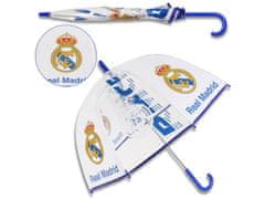 sarcia.eu Real Madrid Prozoren zložljiv avtomatski dežnik, za dečka 