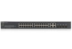 Zyxel GS1920-24v2, 28-portno gigabitno stikalo WebManaged: 24x gigabitno kovinsko + 4x gigabitno kombinirano (kovinsko/SFP), IPv6