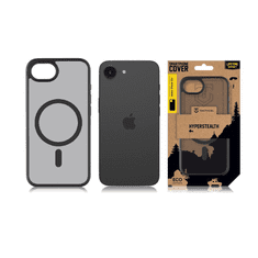 Tactical Asphalt MagForce silikonski ovitek za iPhone 16e - prozorno črn