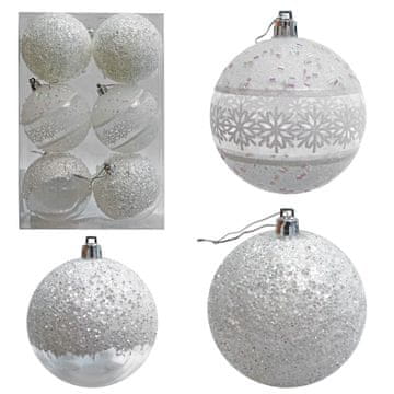 Denis Žogice bele prozorne 8 cm 6/1 pakiranje