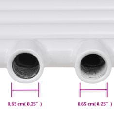 Vidaxl Kopalniški cevni radiator za centralno ogrevanje raven 500x764 mm