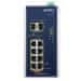 Planet IGS-1020PTF-12V Industrijsko stikalo L2 PoE, 8x1Gb + 2xSFP, 802.3at 30/240W, IP30, -40~+75°C, 12-56VDC