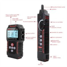 W-STAR Tester kablov UTP WSNF8209S, RJ45, Poe, iskalna sonda, bliskovna vrata