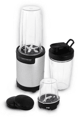 Esperanza Smoothie maker 9 v 1, 1x 0,8L-1x0,5L, 1x0,35l, mlinček za kavo, 900W, 6-rezil, črne barve