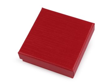 Škatlica za nakit 9x9 cm - rdeča (12 kosov)