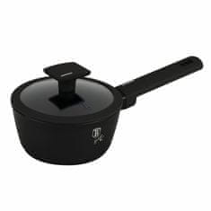 Kozarec s pokrovom s titanovo površino 16 cm Matte Black Collection BH-8175