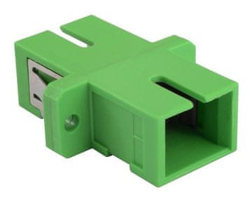 XtendLan SC-SC simpleksni adapter SM, APC, zelen, za optične omarice