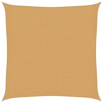Vidaxl Senčno jadro 160 g/m² kvadratno peščeno 2x2 m HDPE