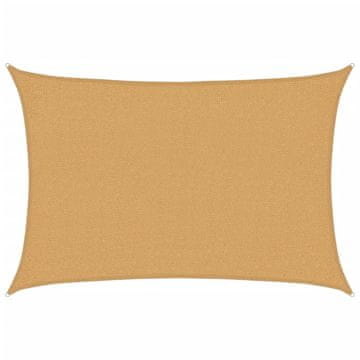 Vidaxl Senčno jadro 160 g/m² pravokotno peščeno 2x2,5 m HDPE