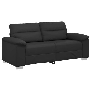 Vidaxl Dvosed črne barve 180x81x84 cm umetno usnje