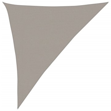 Vidaxl Senčnik jadro 160 g/m² trikotno svetlo sivo 3x4x5 m HDPE