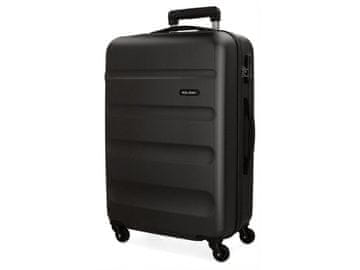 Joummabags ROLL ROAD Flex Black, ABS Potovalni kovček, 65x46x23cm, 56L, 5849260 (srednje velik)