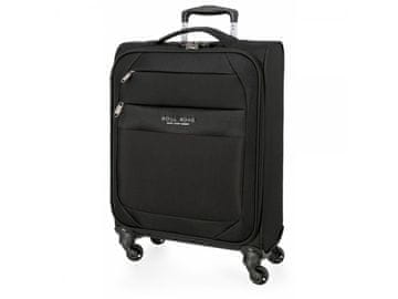Joummabags Tekstilni potovalni kovček ROLL ROAD ROYCE Black, 55x40x20cm, 39L, 5019121 (majhen)