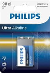 Philips Baterija 6LR61E1B/10 Ultra alkalna 9V 1 kos