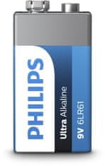 Philips Baterija 6LR61E1B/10 Ultra alkalna 9V 1 kos