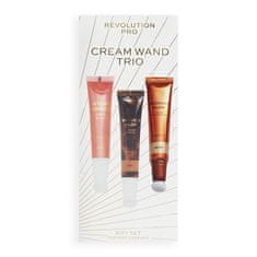 Revolution PRO Trio kremnih paličic za obraz Light Gift Set