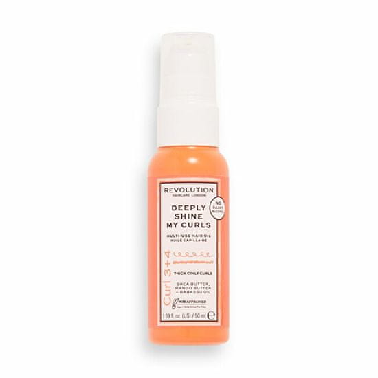 Makeup Revolution Večnamensko olje za kodraste in valovite lase Shine My Curls (večnamensko olje) 50 ml