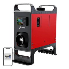  Hcalory Parkirni grelec HC-A02, 8 kW, dizel, Bluetooth (rdeče)