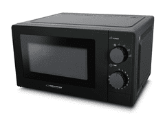 Esperanza Mikrovalovna pečica ESTOFADO, 700W, 20L, črna