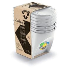 koši za odpadke 3x25l SORTIBOX IKWB 25S3 427C pepel