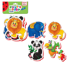 shumee BABY PUZZLE IZOBRAŽEVALNI SET ZOO 16 DEL ZA NAJMLAJŠE ROTER KAFER