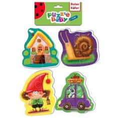 shumee BABY PUZZLE IZOBRAŽEVALNI KOMPLET PRAVLJIČNE SLIKE IGRA ZA OTROKE ROTER KAFER