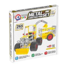 shumee Gradbeni set Kovinski traktor s prikolico za sestavljanje Constructor 4876