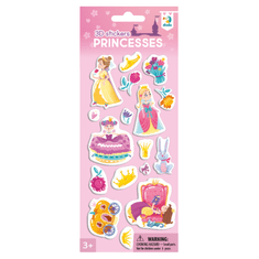 shumee 3D nalepke "Princeske" za lepljenje za najmlajše Set 17 nalepk