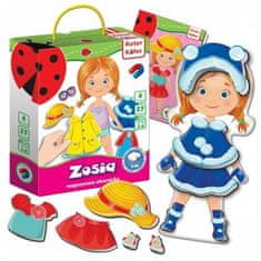 shumee MAGNETNA IGRA DRESS UP ZOSIA SEASONS MAGNETI OBLAČILA ROTER KAFER