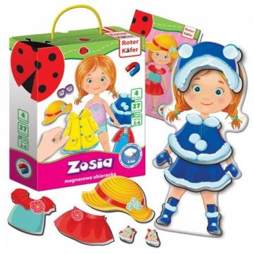 shumee MAGNETNA IGRA DRESS UP ZOSIA SEASONS MAGNETI OBLAČILA ROTER KAFER
