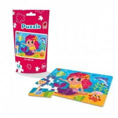 shumee PUZZLE V STOJEČI EMBALAŽI MERMAID PUZZLE 24 DEL ROTER KAFER