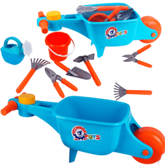 shumee Vrtnarski set, samokolnica, vedro, orodje, lopata, grablje, zalivalka za otroke 8485