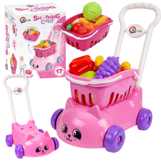 shumee Nakupovalni voziček s košaro Set sadje in zelenjava Shopping Kitten 7563