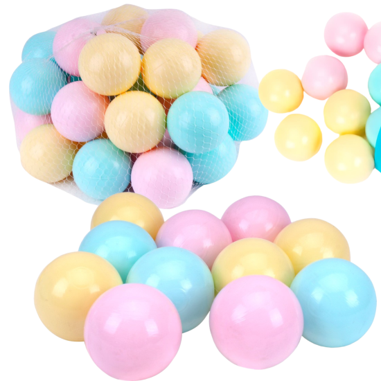 shumee Komplet plastičnih žogic Colorful Pool Balls 30 kosov Pastel 5538